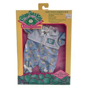 1992 Cabbage Patch Kids Deluxe Fashions Blue Sleeper Outfit #28555 NIP